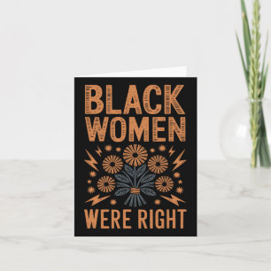 Carte Les Femmes Noires Étaient De Bon Boho Floral Résis