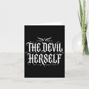 Carte Les femmes rétro occultes du diable féminin sombre