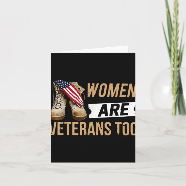 Carte Les femmes sont aussi des vétérans  (Devant)
