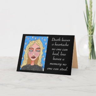 Carte Les feuilles de la mort ont mal au coeur... - cart