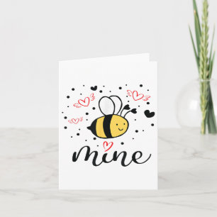 Carte Les filles de la mine d'abeilles Valentines Chemis