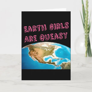 Carte Les filles de la Terre sont des T Shirt féministes