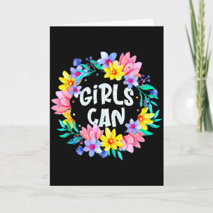 Carte Les filles peuvent croire en elles-mêmes Citation 