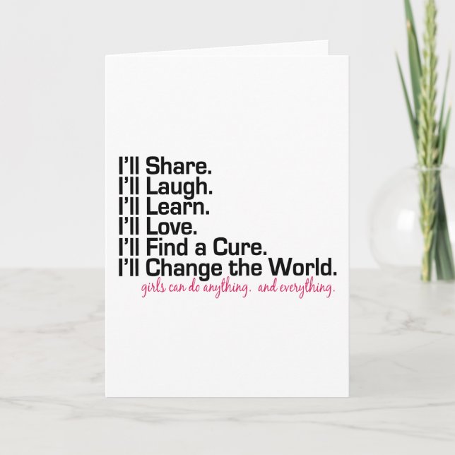 Carte les filles peuvent faire n'importe quoi (pouvoir d (Devant)