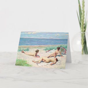 Carte Les filles sur la plage Paul Fischer