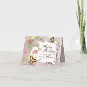 Carte Les Fleurs Peony Rose Tulip Floral Flowers Mariage