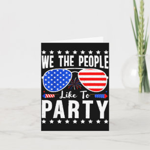 Carte Les gens aiment fêter le drapeau américain patriot