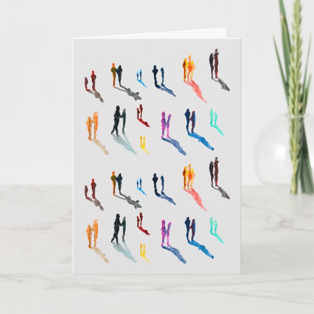 Carte Les gens art aquarelle fine art (Devant)