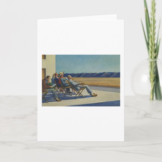 Carte Les Gens Au Soleil - Edward Hopper (Devant)