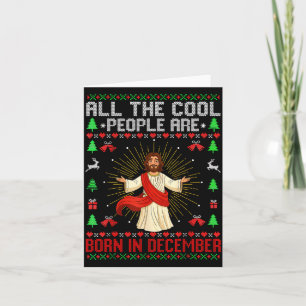 Carte Les gens cool sont nés en décembre Christian Noël