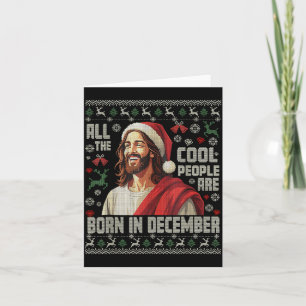 Carte Les gens cool sont nés en décembre Christian Noël