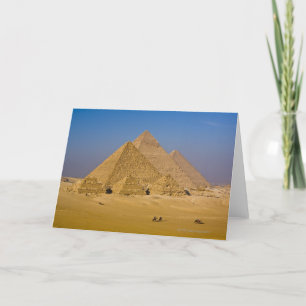 Carte Les grandes pyramides de Gizeh, Egypte
