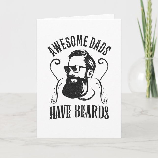 Carte Les Grands Papas Ont Une Barbe Hipster Papa Fête D (Devant)