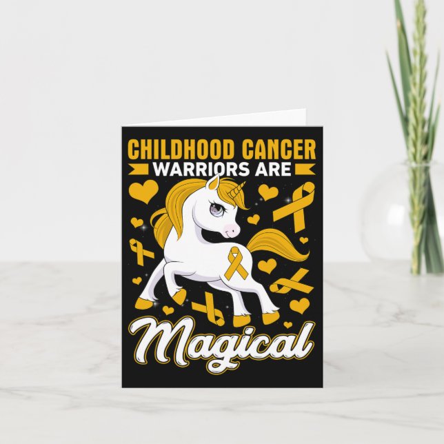 Carte Les Guerriers du Cancer de l'Enfance Sont Une Sens (Devant)