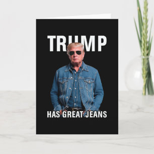 Carte Les hommes femmes Trump a de super jeans mème drôl