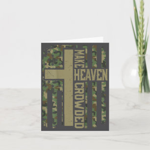Carte Les hommes font du ciel un camouflage patriotique 
