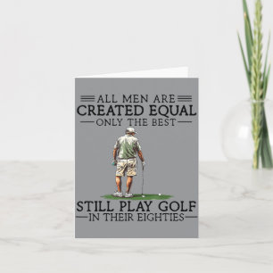 Carte Les hommes jouent au golf dans les années 80 Cadea
