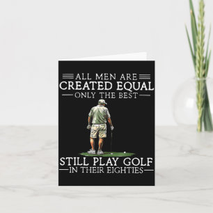 Carte Les hommes jouent au golf Eighties Drôle de golfeu