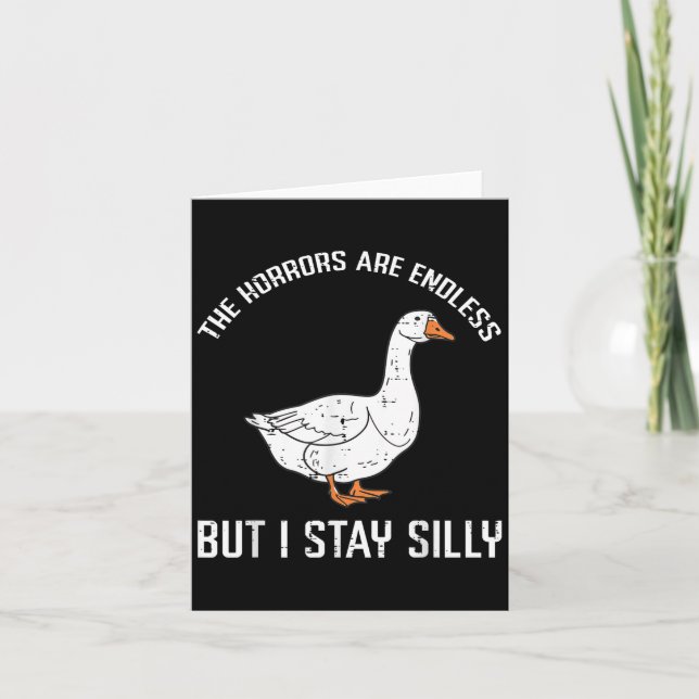 Carte Les Horreurs D'Oies Sans Fin Mais Je Reste Silly D (Devant)