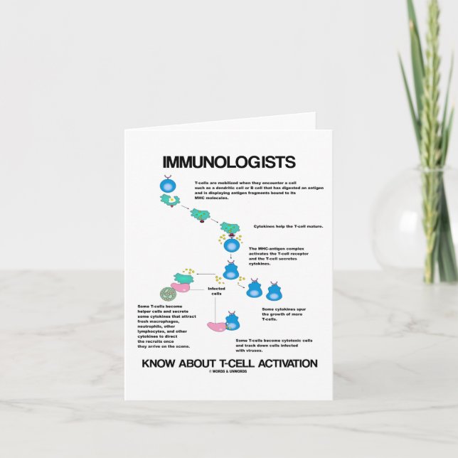 Carte Les Immunologues connaissent l'activation des cell (Devant)