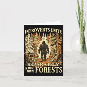 Carte Les introvertis drôles s'unissent dans nos forêts