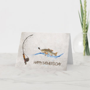 Carte Les Jour-poissons du père sur le poteau