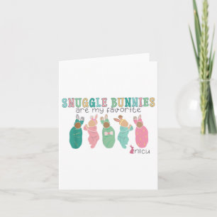 Carte Les lapins De Poussée Sont Mon Infirmière De Nicu