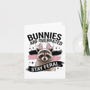 Carte Les lapins Sont Surclassés Séjour Feral Funny Pâqu