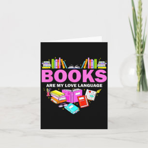 Carte Les livres sont mon langage amoureux Lecteur amour