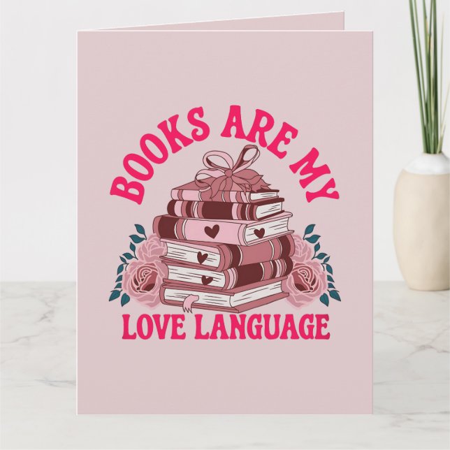 Carte Les livres sont mon langage de l'amour (Devant)