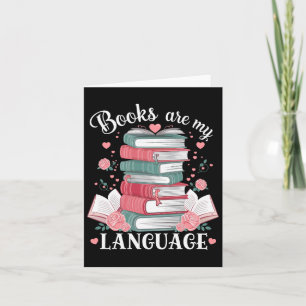 Carte Les livres sont mon langage de l'amour Lectrice am