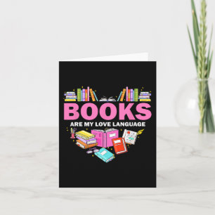 Carte Les livres sont mon langage de l'amour Lectrice am