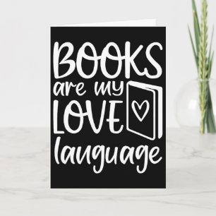 Carte Les livres sont mon langage de l'amour Lectrice Bi