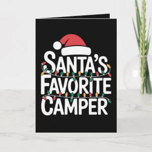 Carte Les lumières de Noël du campeur préféré du Père No