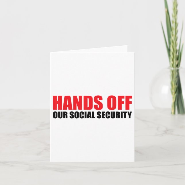 Carte Les Mains De Notre Sécurité Sociale Protéger Notre (Devant)