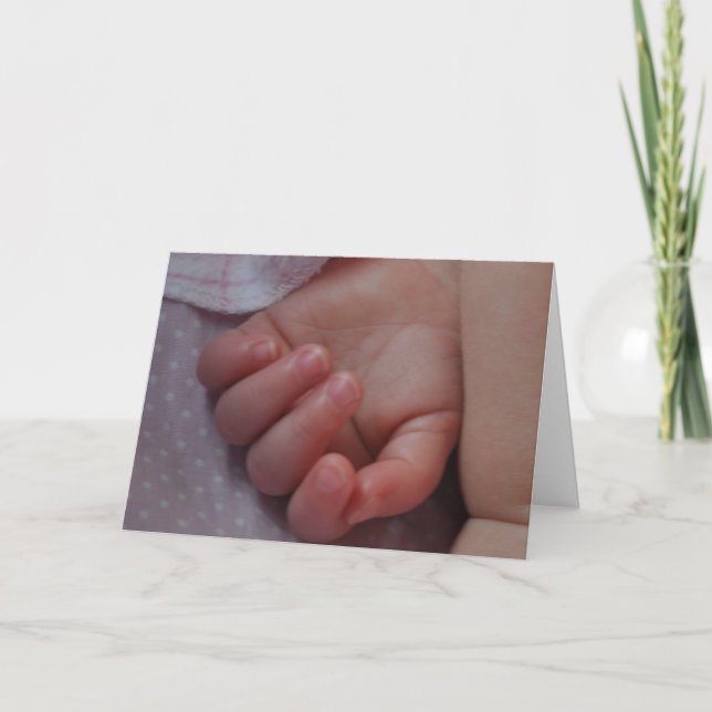 Carte Les mains du bébé (Devant)