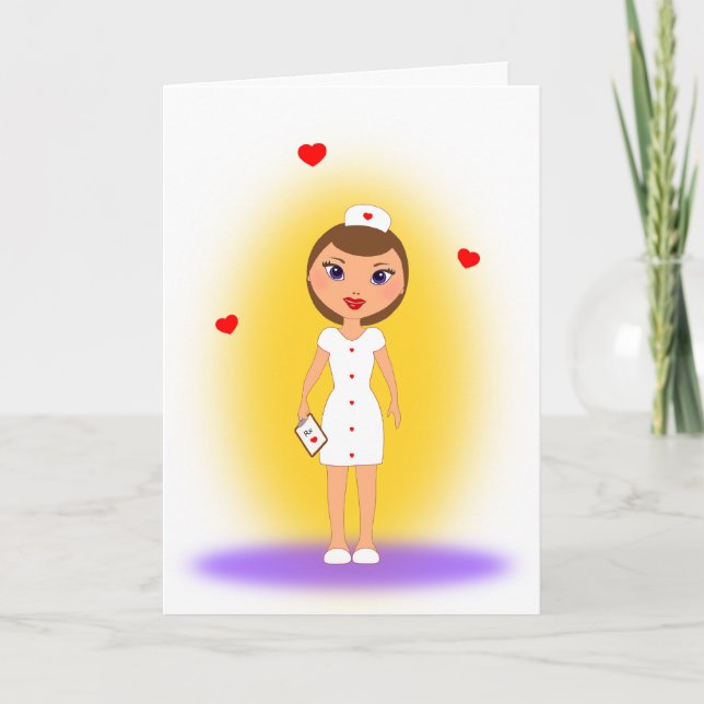 Carte Les mamans font les meilleures infirmières - Bonne (Devant)