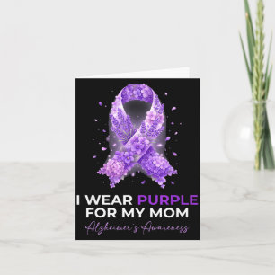 Carte Les mamans maman porte du violet pour la maladie d