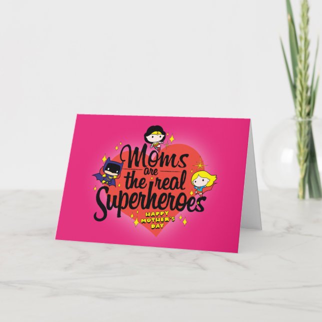Carte Les mamans sont les vrais super-héros (Devant)