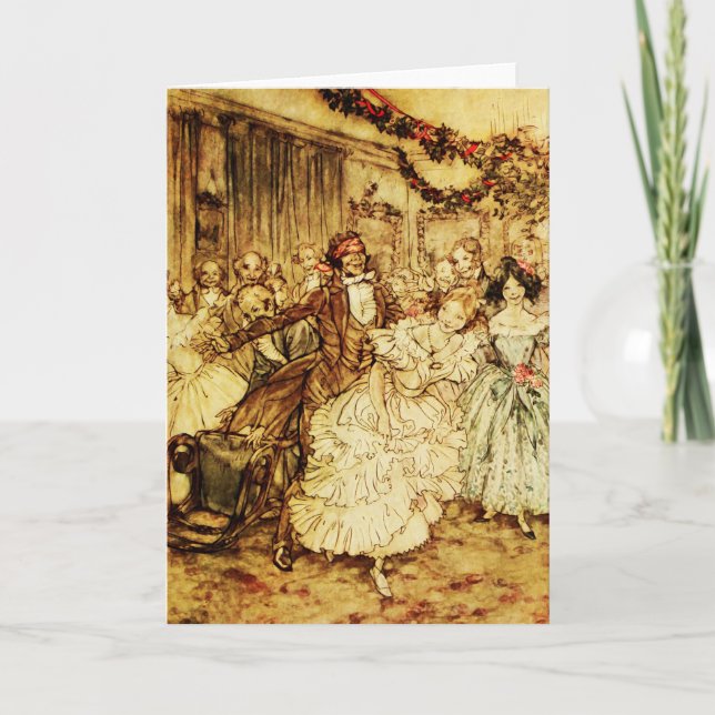 Carte Les Mans Aveugles Fête de Noël (Devant)