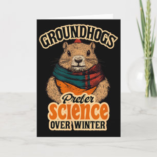 Carte Les marmottes préfèrent la science à l'hiver févri