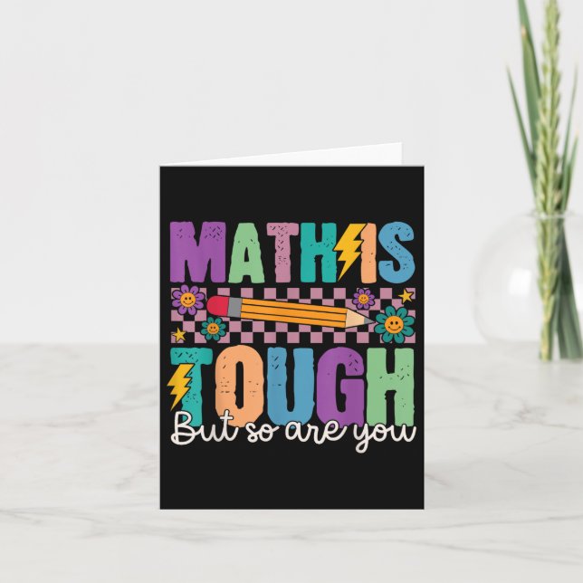 Carte Les Maths sont difficiles, mais vous êtes de retou (Devant)