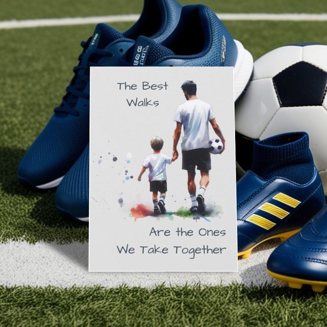 Carte Les meilleures marches ensemble Bonne Fête des pèr (Créateur téléchargé)