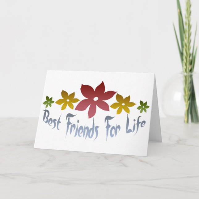 Carte Les meilleurs amis pour la vie (Devant)