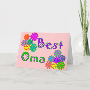 Carte Les meilleurs cadeaux du jour de mère d'Oma