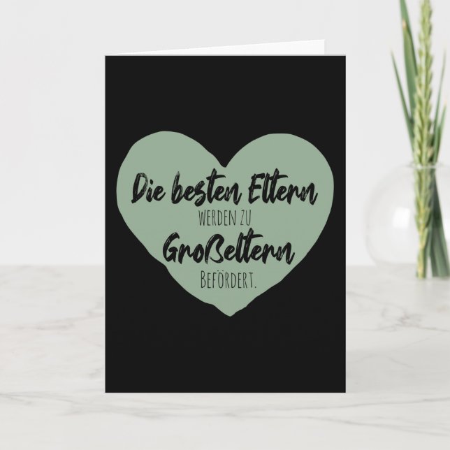 Carte Les Meilleurs Parents Sont Promus Aux Grands-Paren (Devant)