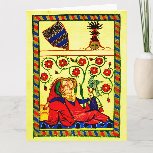 Carte Les ménestrels du Codex Manesse - Amour courtois (Devant)