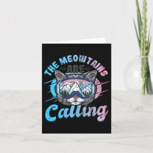 Carte Les Meowtains Appelent Ski Goggles Snowboard