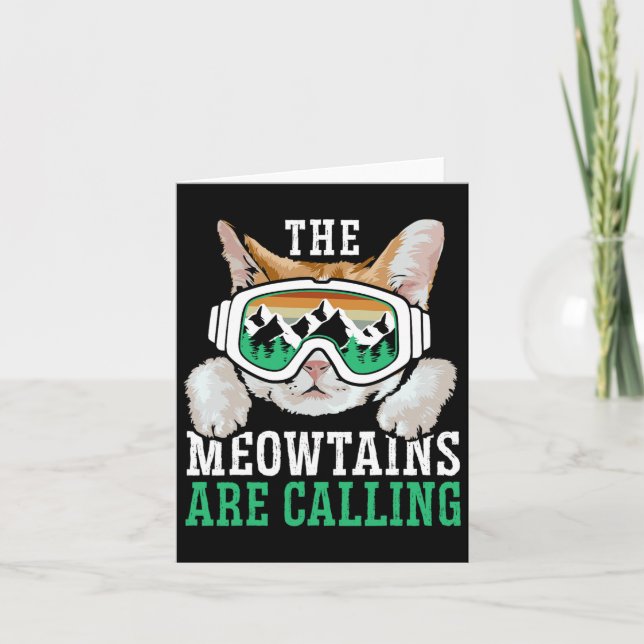Carte Les Meowtains Appelent Snowboard Snowboard S (Devant)