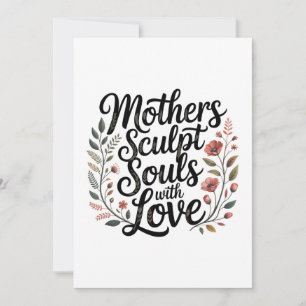 Carte Les mères sculpte les âmes avec amour